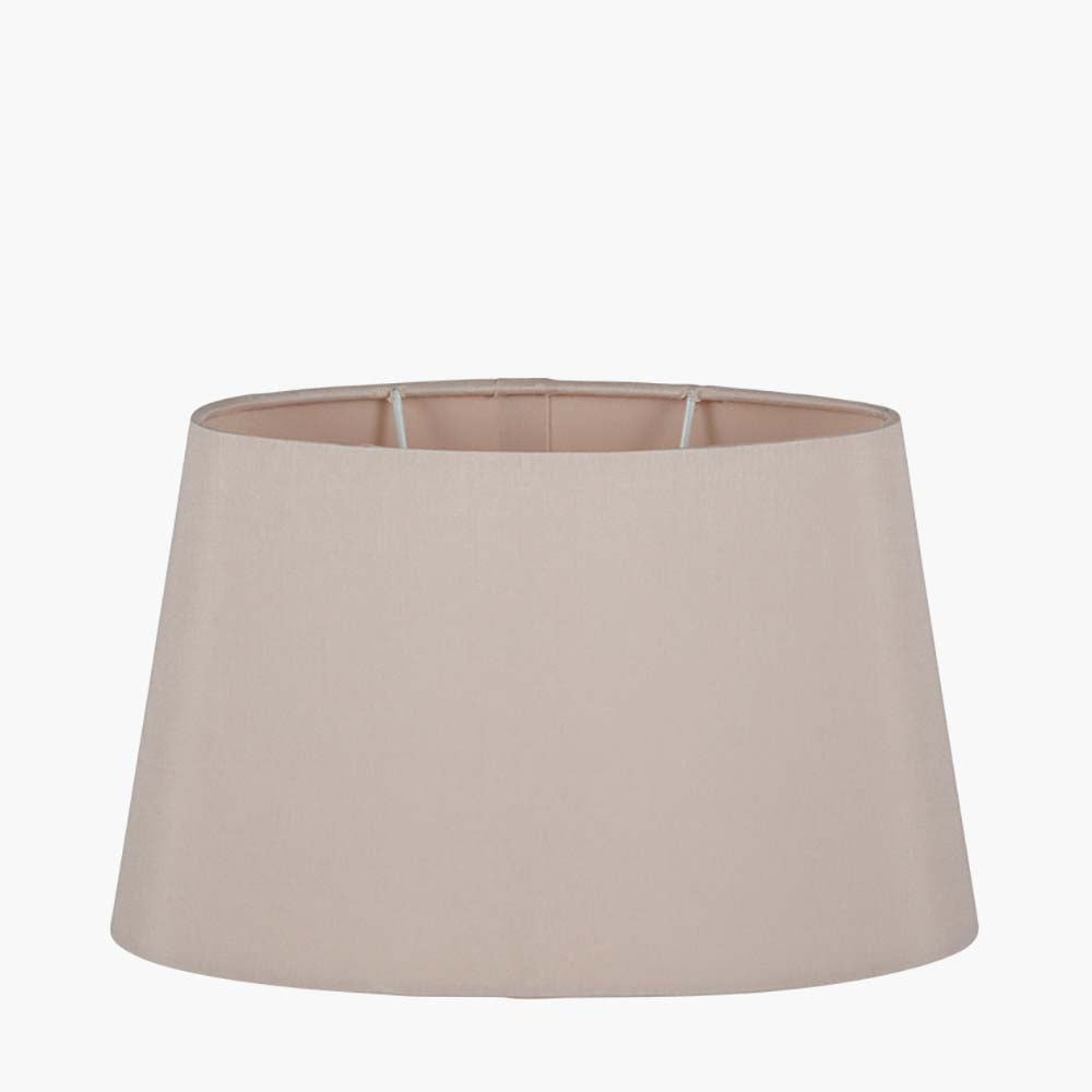 Pacific Martha 45cm Taupe Faux Silk Ellipse Tapered Shade 36-036-18TA