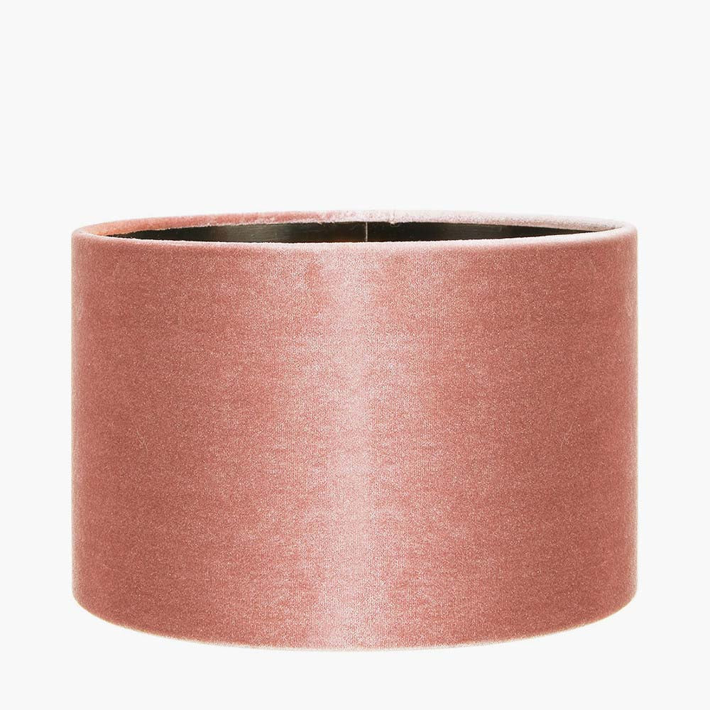 Pacific Bow 30cm Apricot Velvet Cylinder Shade 36-041-12AP