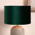 Pacific Bow 45cm Forest Green Velvet Cylinder Shade 36-041-18FG