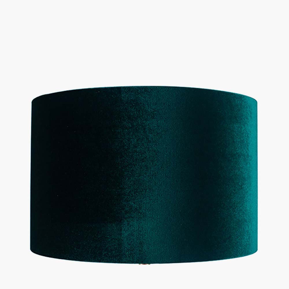 Pacific Bow 45cm Forest Green Velvet Cylinder Shade 36-041-18FG