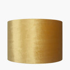 Pacific Bow 35cm Mustard Velvet Cylinder Shade 36-041-14MU