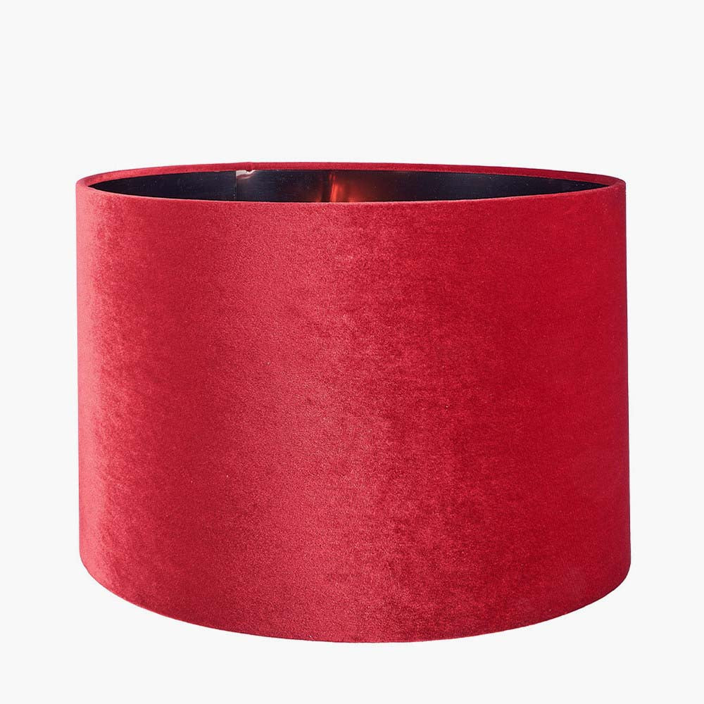 Pacific Bow 25cm Red Velvet Cylinder Shade 36-041-10RE