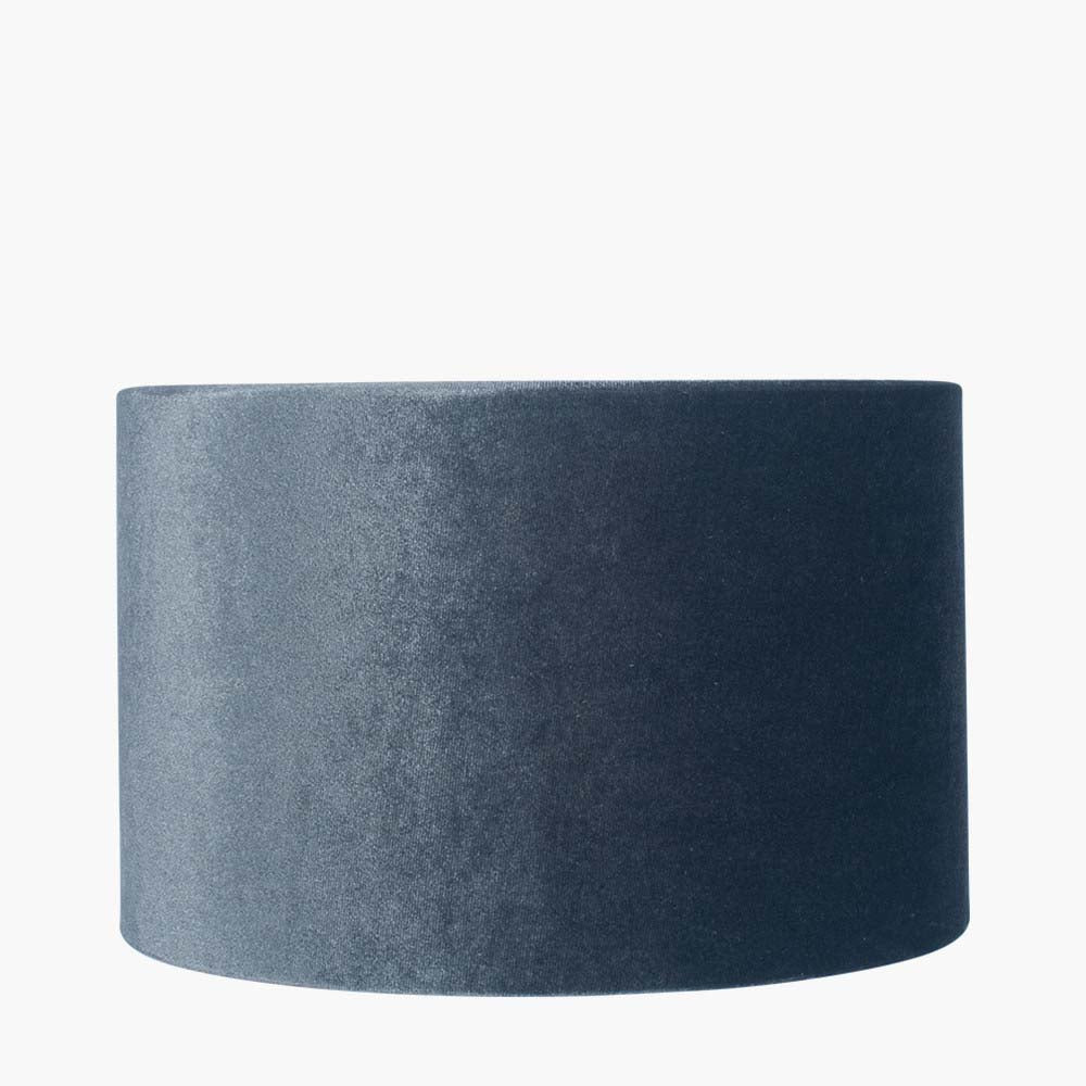 Pacific Bow 45cm Slate Velvet Cylinder Shade 36-041-18SL