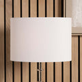 Pacific Mia 30cm Ivory Oval Poly Cotton Shade 36-049-12IV