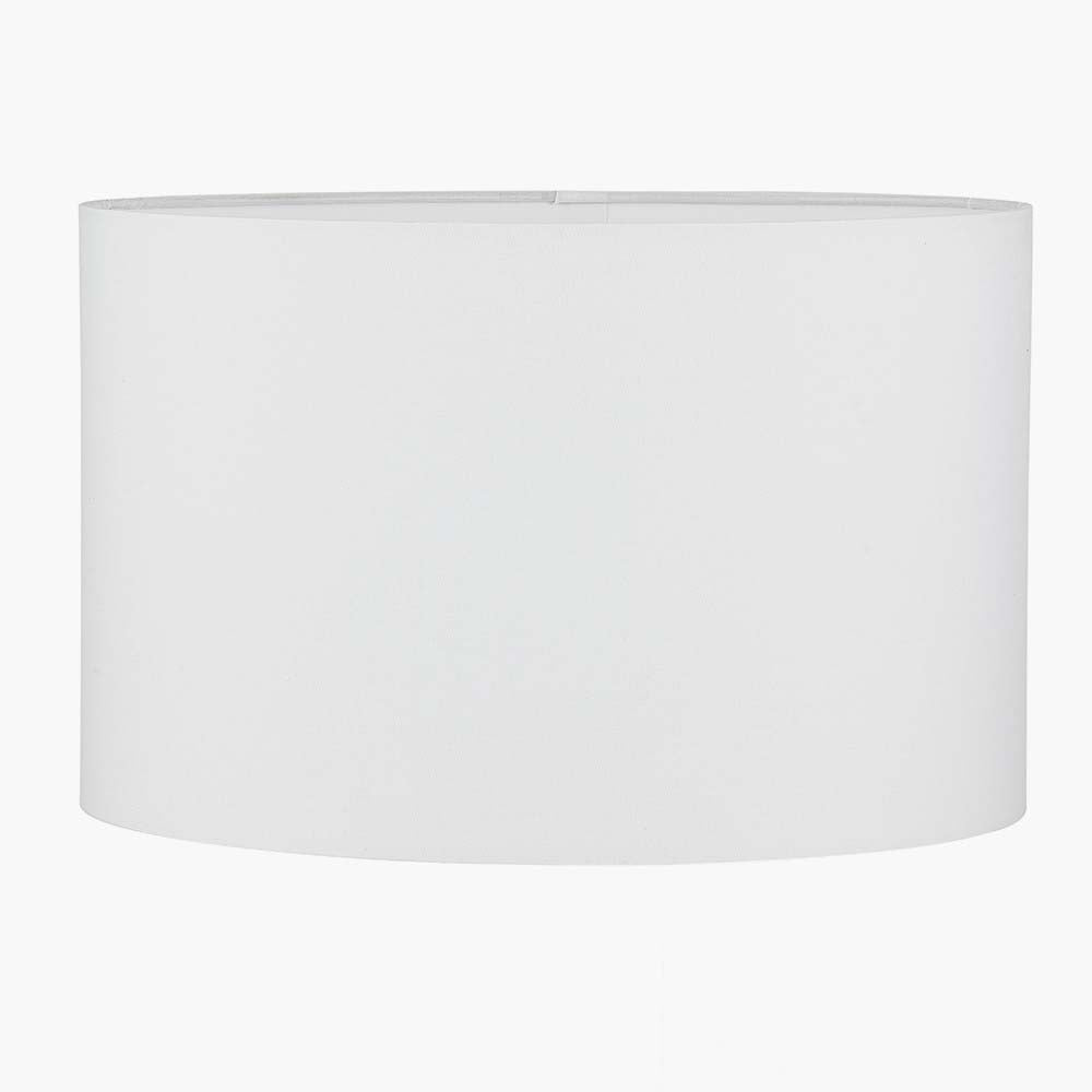 Pacific Mia 30cm Ivory Oval Poly Cotton Shade 36-049-12IV