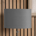 Pacific Mia 25cm Steel Grey Oval Poly Cotton Shade 36-049-10SG
