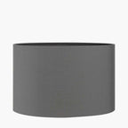 Pacific Mia 35cm Steel Grey Oval Poly Cotton Shade 36-049-14SG
