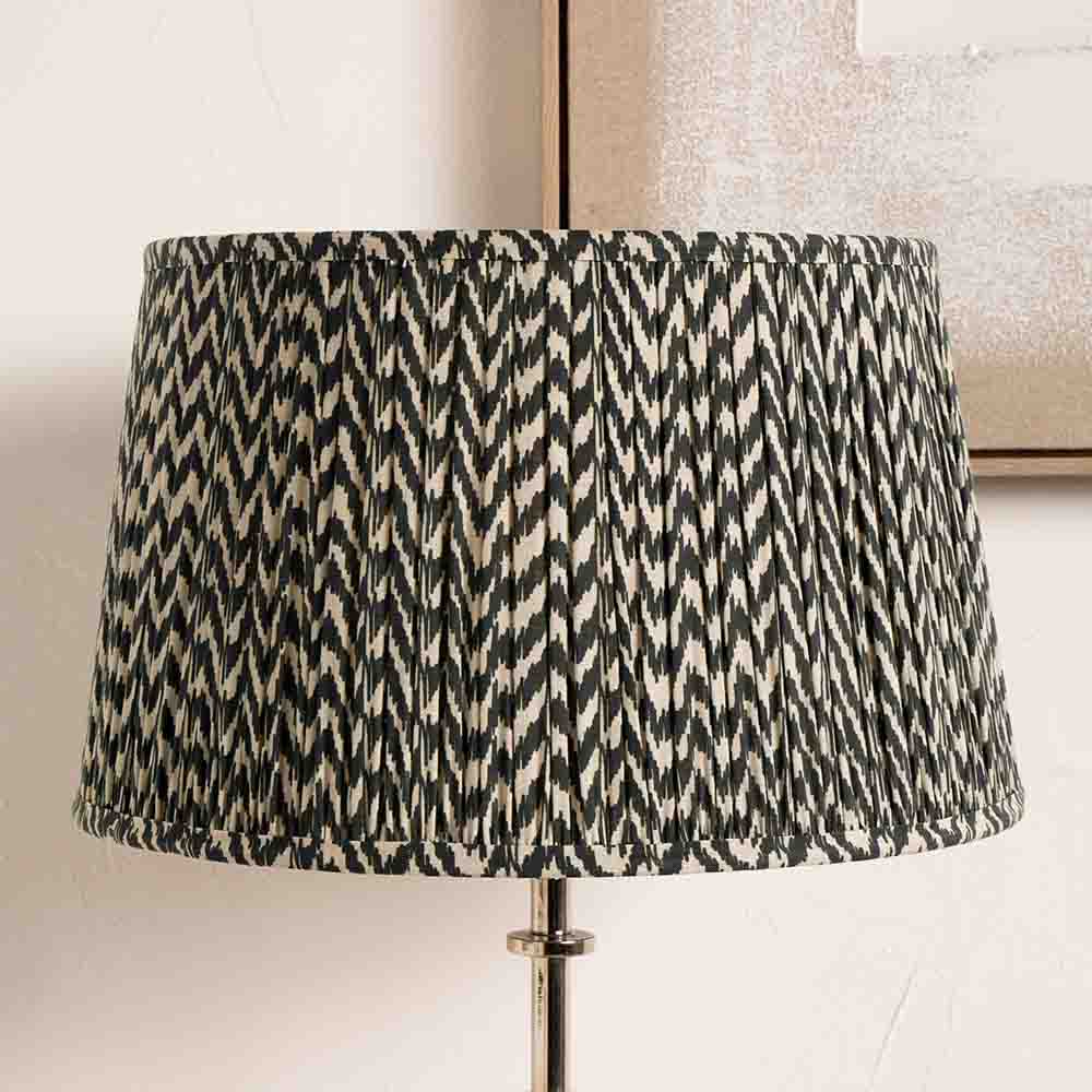 Pacific Vienna 50cm Black Chevron Mushroom Pleat Shade 36-054-20BK