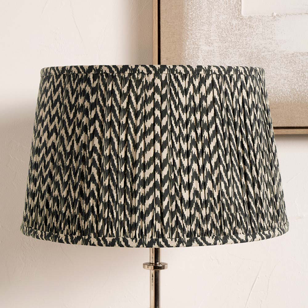Pacific Vienna 50cm Blue Chevron Mushroom Pleat Shade 36-054-20BL
