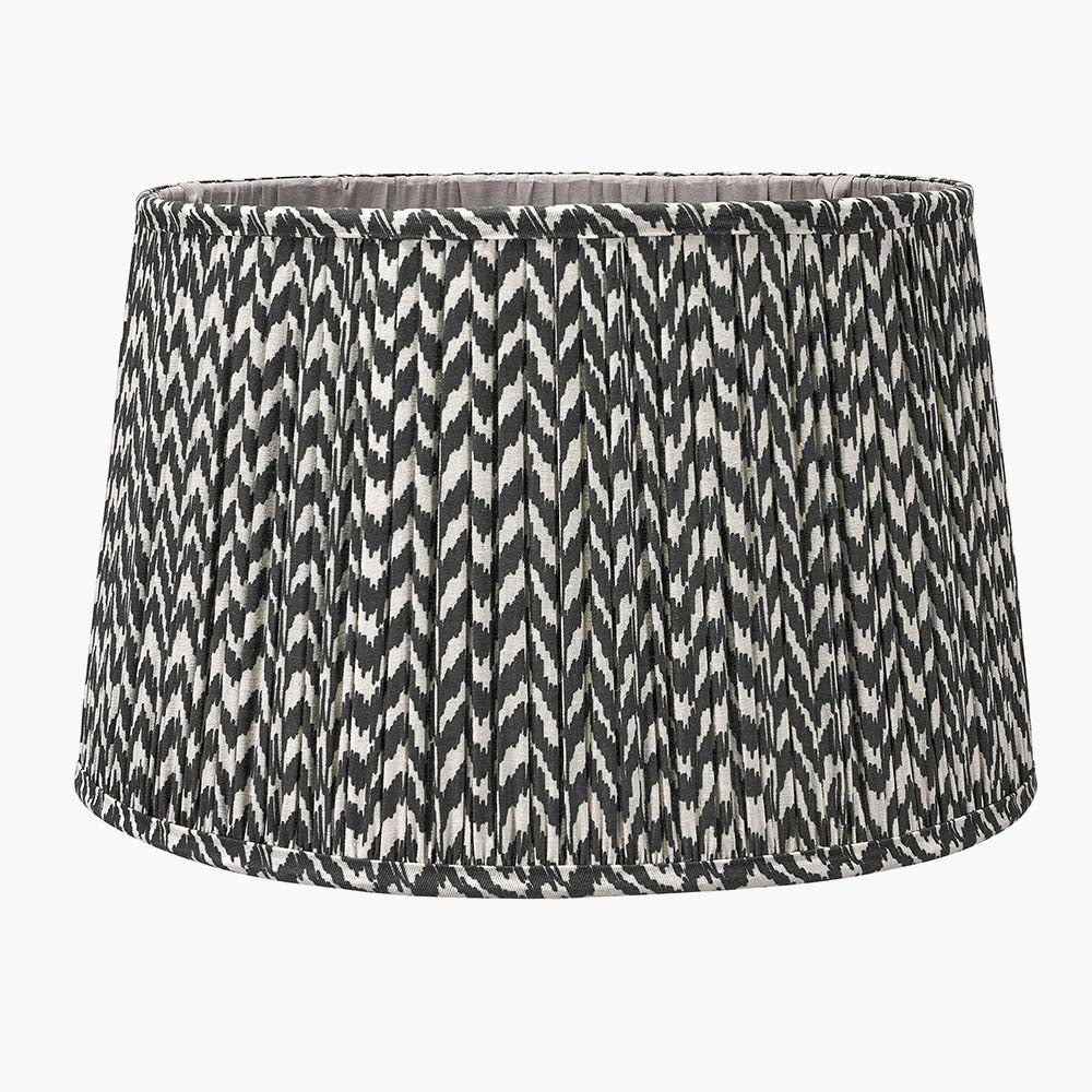 Pacific Vienna 50cm Blue Chevron Mushroom Pleat Shade 36-054-20BL