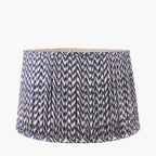Pacific Vienna 40cm Blue Chevron Mushroom Pleat Shade 36-054-16BL