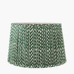 Pacific Vienna 45cm Forest Green Chevron Mushroom Pleat Shade 36-054-18FG