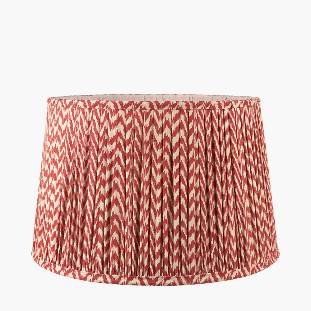 Pacific Vienna 35cm Red Chevron Mushroom Pleat Shade 36-054-14RD