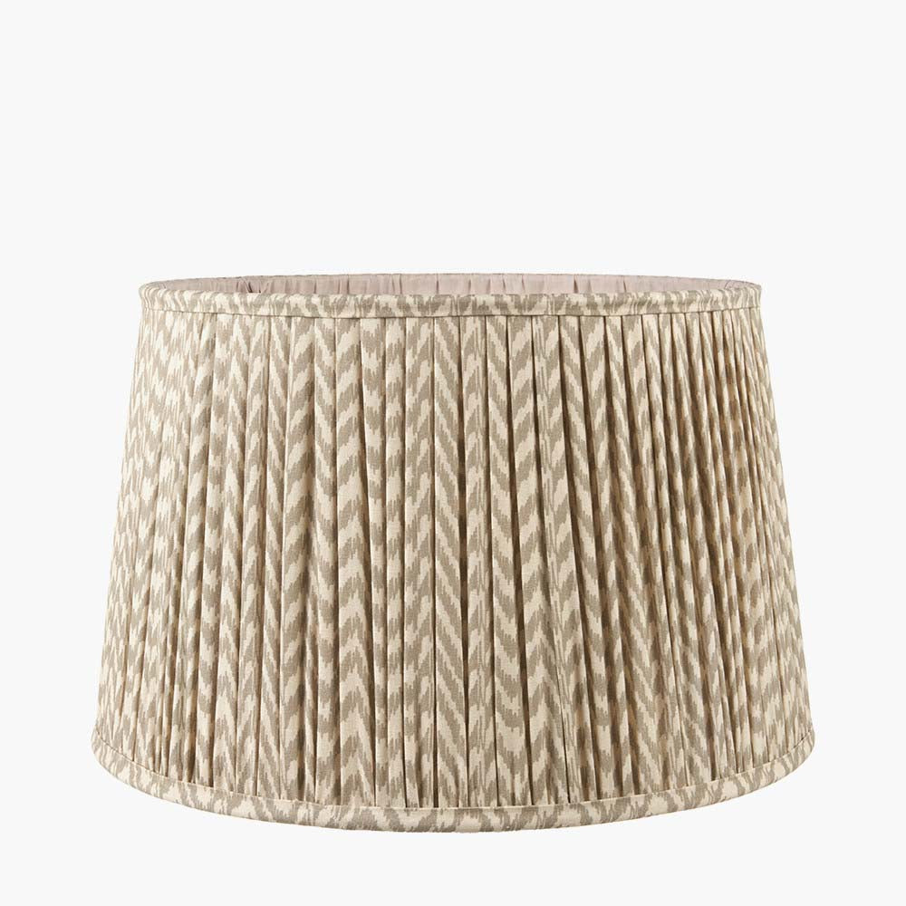 Pacific Vienna 35cm Taupe Chevron Mushroom Pleat Shade 36-054-14TA