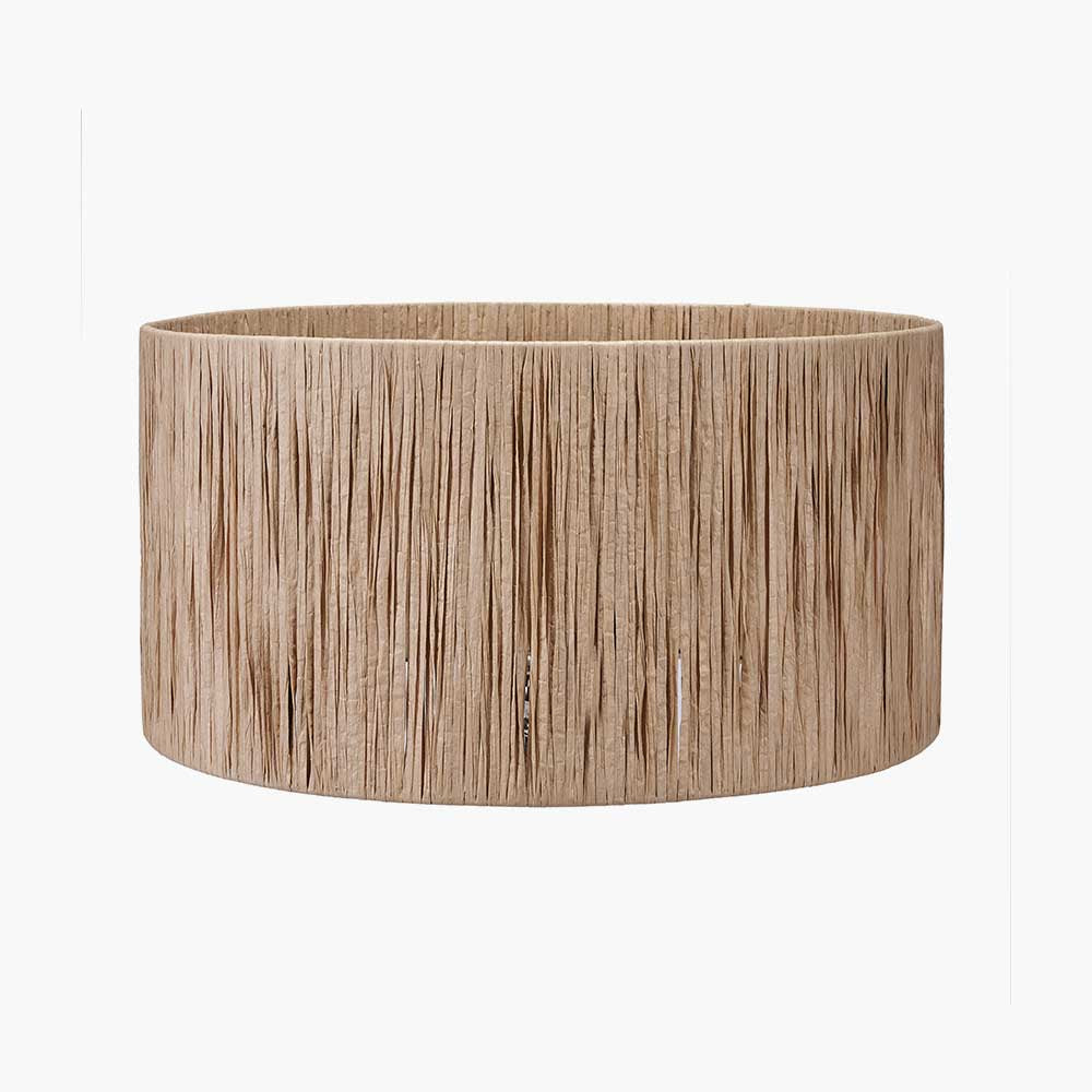 Pacific Tilia 45cm Natural Raffia Cylinder Shade 36-058-18NR