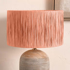Pacific Tilia 35cm Apricot Raffia Cylinder Shade 36-058-14AP