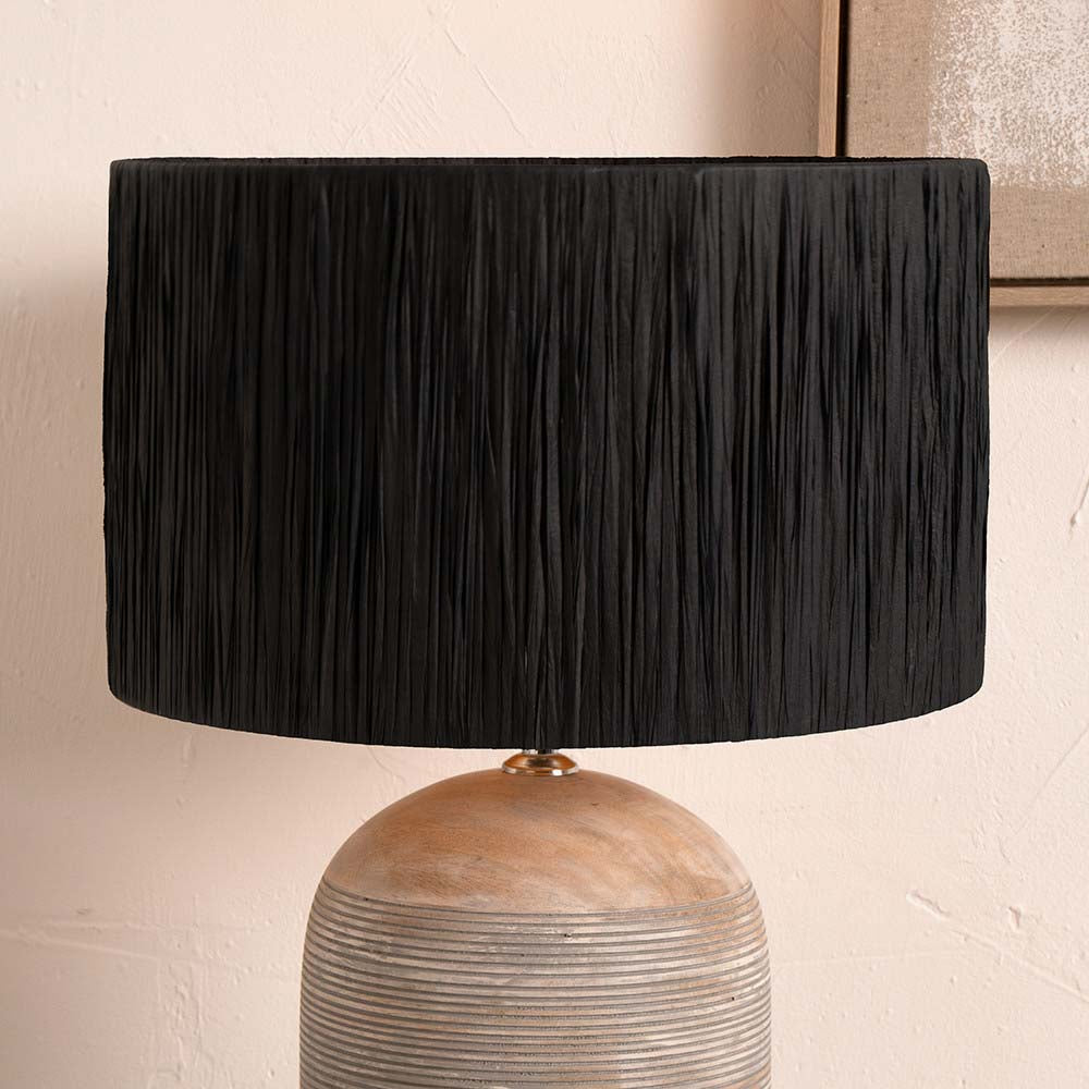 Pacific Tilia 40cm Natural Raffia Cylinder Shade 36-058-16NR