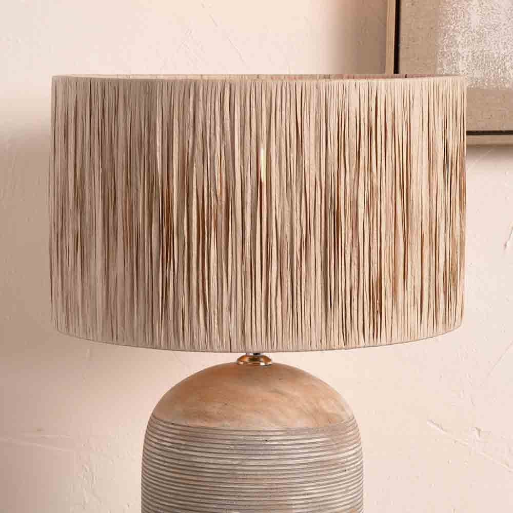 Pacific Tilia 45cm Natural Raffia Cylinder Shade 36-058-18NR