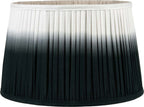 Pacific Scallop 30cm Black Ombre Soft Pleated Tapered Shade 36-059-12BK