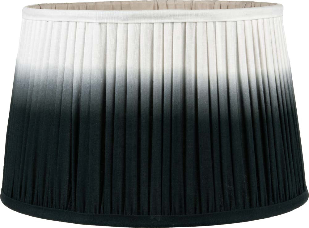 Pacific Scallop 20cm Black Ombre Soft Pleated Tapered Shade 36-059-8BK