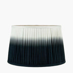 Pacific Scallop 25cm Black Ombre Soft Pleated Tapered Shade 36-059-10BK
