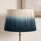Pacific Scallop 35cm Blue Ombre Soft Pleated Tapered Shade 36-059-14BL