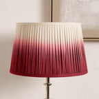 Pacific Scallop 40cm Red Ombre Soft Pleated Tapered Shade 36-059-16RD
