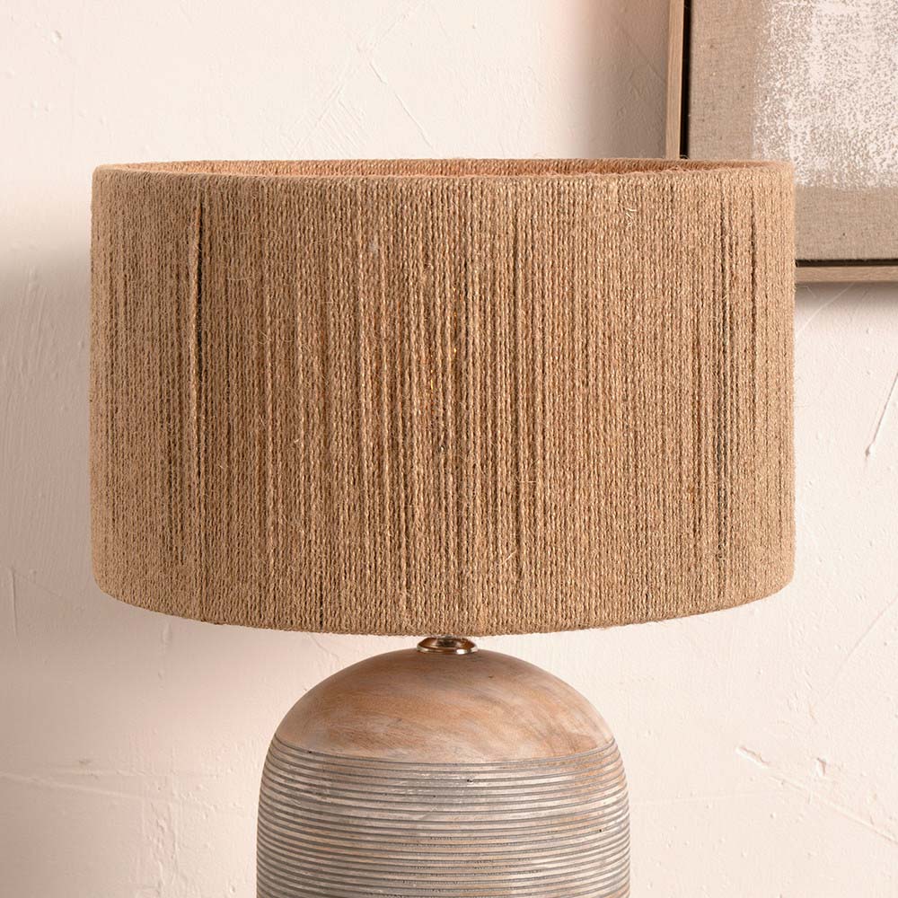 Pacific Issa Natural Rope 35cm Cylinder Shade 36-061-14NR