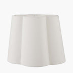 Pacific Posy 30cm White Handloom Tapered Scalloped Shade 36-062-12WH