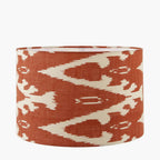 Pacific Lars 40cm Cinnamon Ikat Patterned Cylinder Shade 36-066-16CI