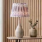 Pacific Izara 45cm Lilac Ikat Patterned Gathered Tapered Shade 36-067-18LI