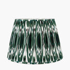 Pacific Izara 40cm Racing Green Ikat Patterned Gathered Tapered Shade 36-067-16RG