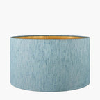 Pacific Stellan 30cm Duck Egg Slubbed Faux Silk Gold Lined Cylinder Shade 36-068-12DE
