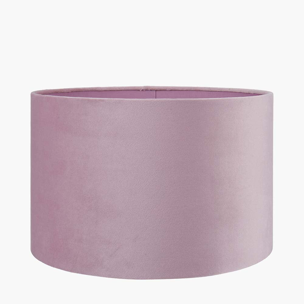 Pacific Rene 40cm Blush Velvet Cylinder Shade 36-069-16BH