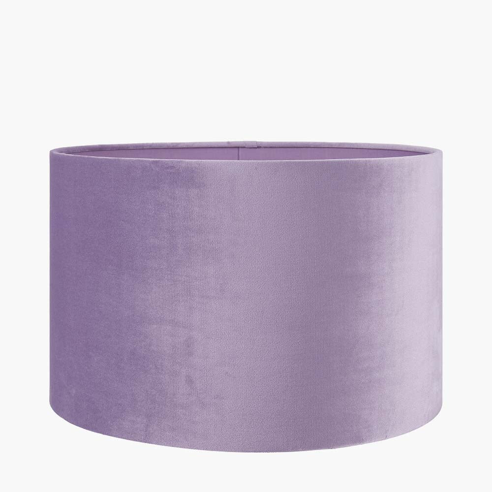 Pacific Rene 40cm Lilac Velvet Cylinder Shade 36-069-16LI
