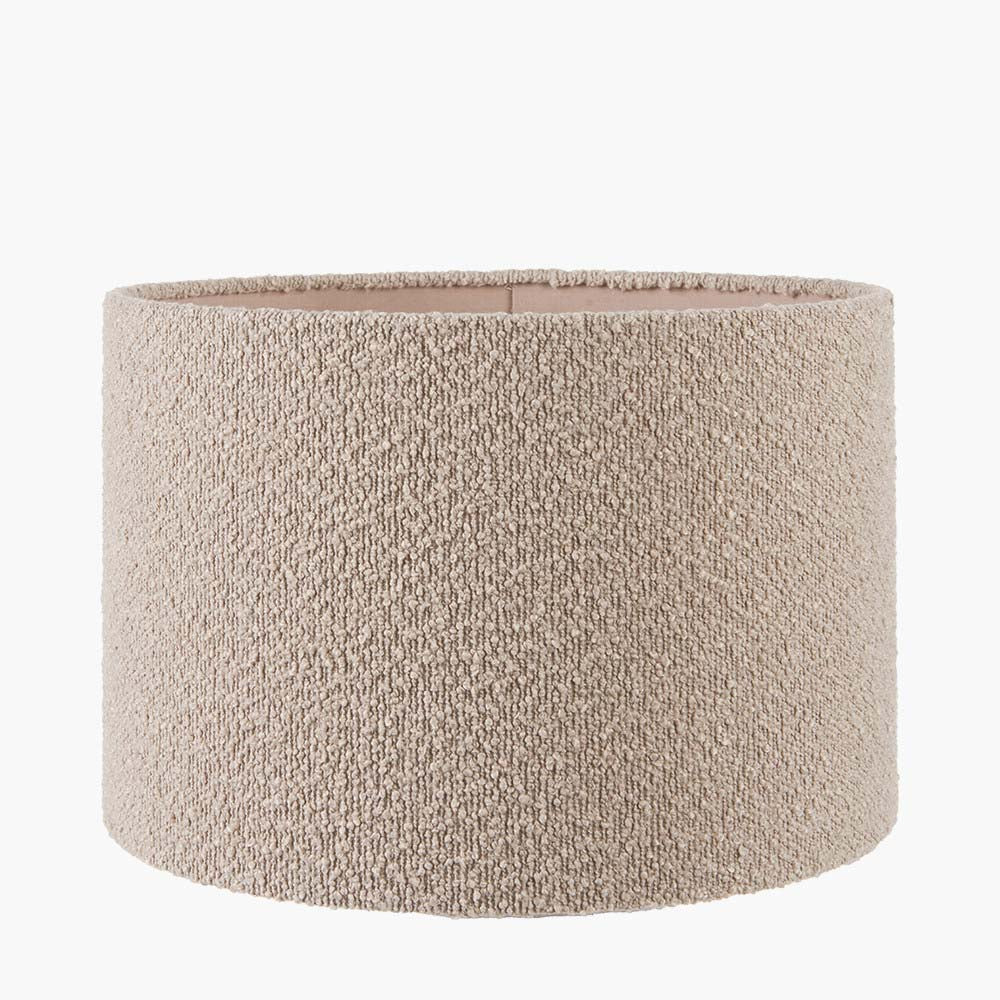 Pacific Rouen 30cm Taupe Boucle Cylinder Shade 36-070-12TA