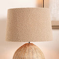 Pacific Martigues 30cm Taupe Boucle Tapered Cylinder Shade 36-071-12TA