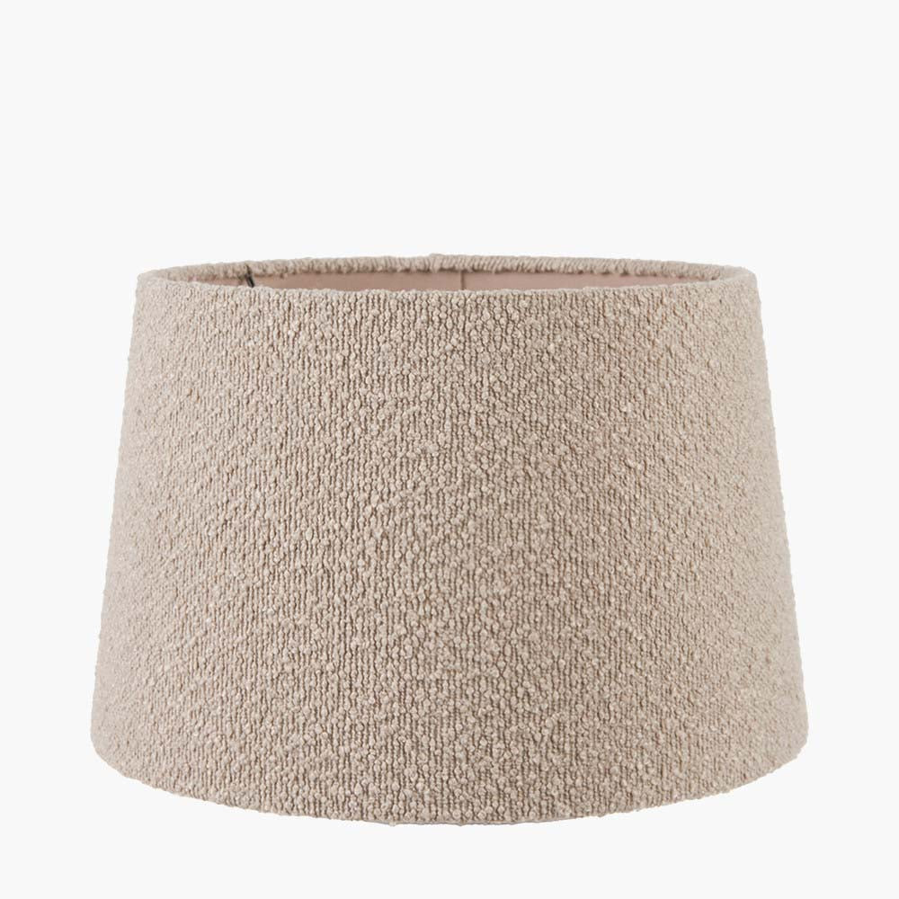 Pacific Martigues 35cm Taupe Boucle Tapered Cylinder Shade 36-071-14TA