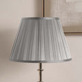 Pacific Maya 35cm Steel Grey Silk Box Pleat Shade 36-072-14SG