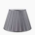 Pacific Maya 30cm Steel Grey Silk Box Pleat Shade 36-072-12SG