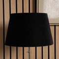 Pacific Aida 30cm Black Velvet Tapered Cylinder Shade 36-073-12BK