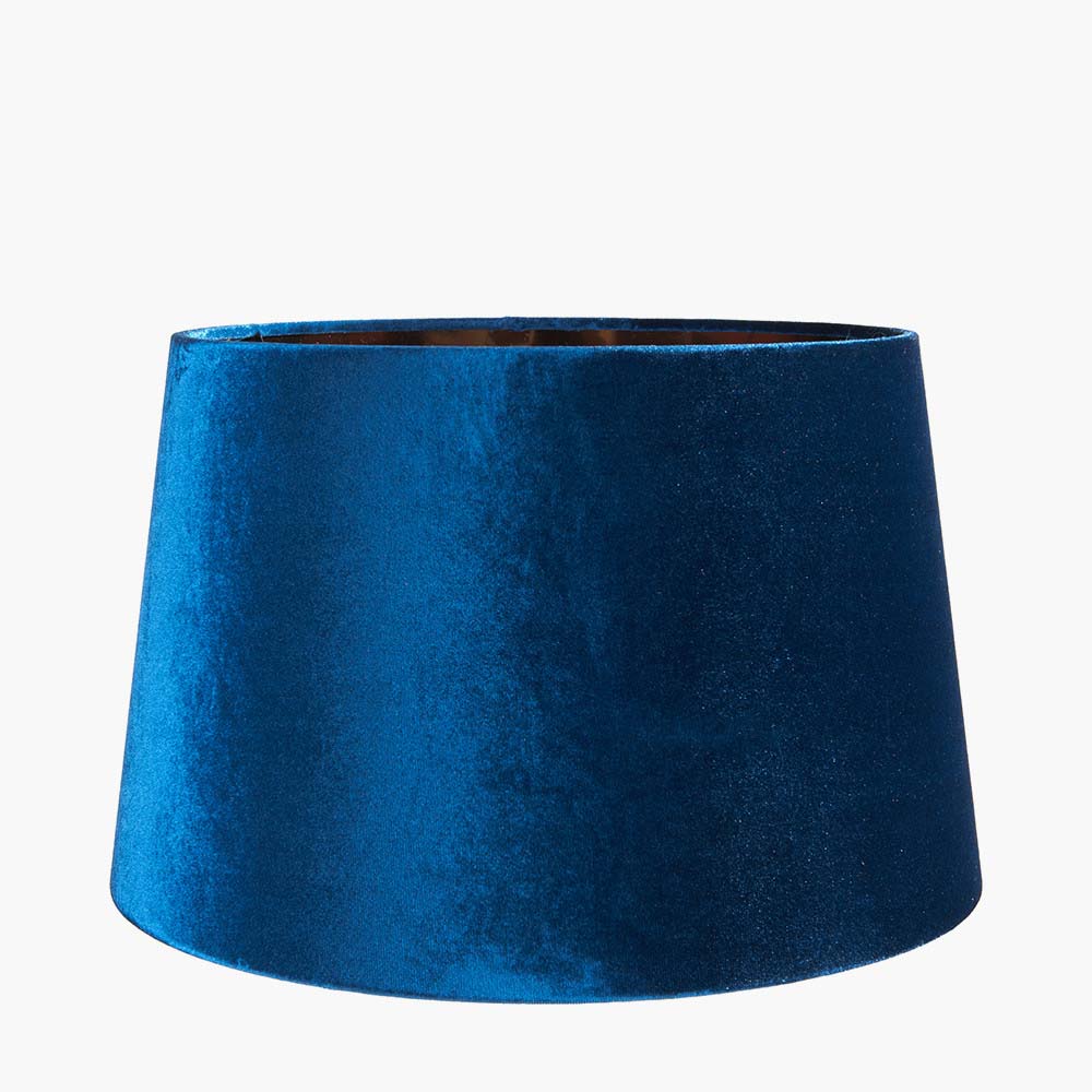 Pacific Aida 30cm Sapphire Velvet Tapered Cylinder Shade 36-073-12SP
