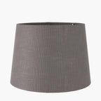 Pacific Lys 30cm Steel Grey Self Lined Linen Tapered Cylinder Shade 36-074-12SG