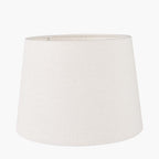 Pacific Lys 45cm White Self Lined Linen Tapered Cylinder Shade 36-074-18WH