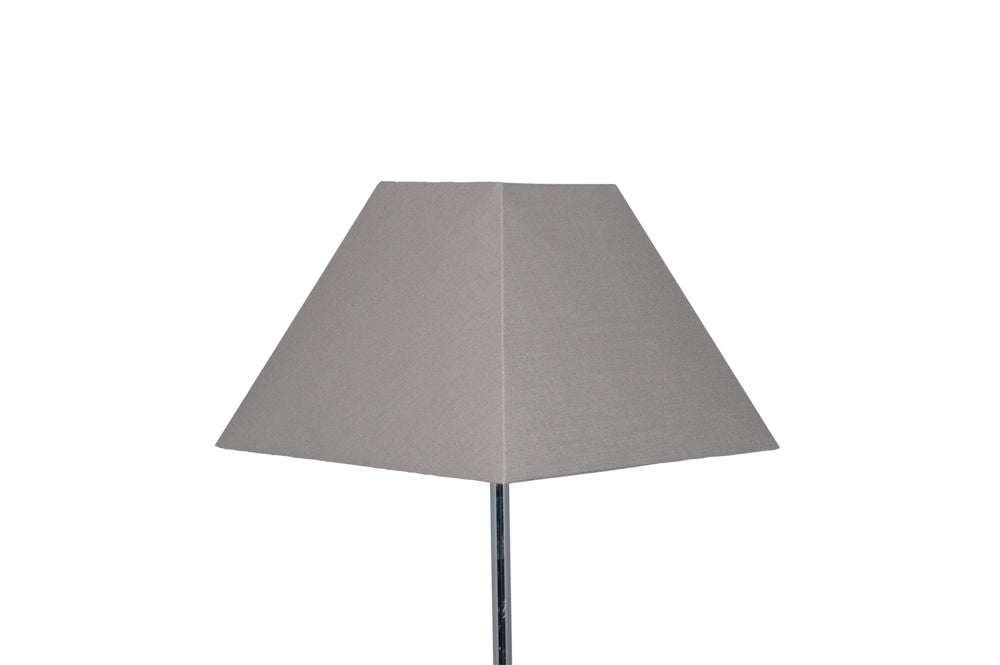 Pacific Pyramid 30cm Steel Grey Cotton Tapered Square Shade 36-238-12SG