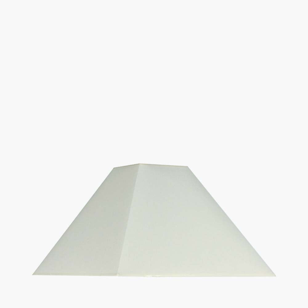 Pacific Pyramid 30cm Cream Cotton Tapered Square Shade 36-238-12CR