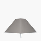 Pacific Pyramid 40cm Steel Grey Cotton Tapered Square Shade 36-238-16SG