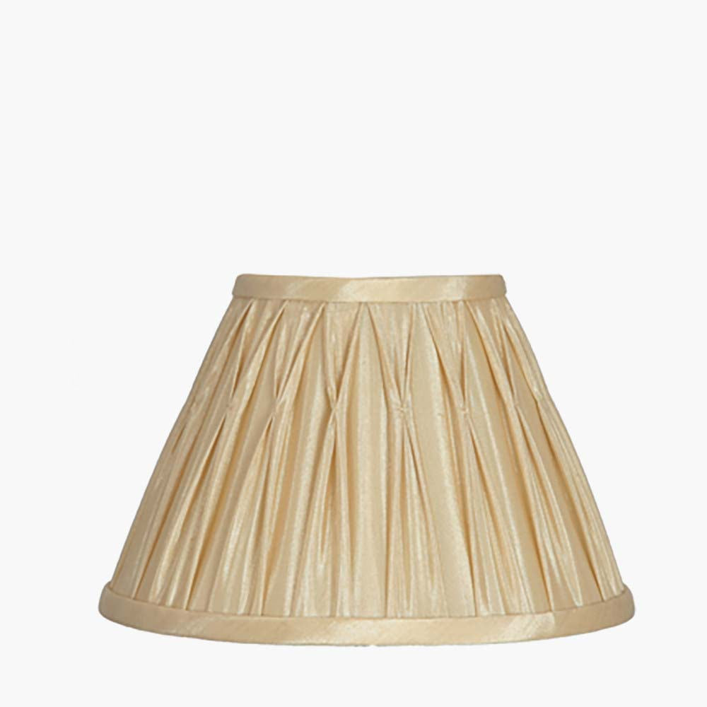 Pacific Garbo 20cm Gold Polysilk Pinch Pleat Shade 36-253-8GO