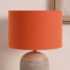 Pacific Lino 50cm Cinnamon Self Lined Linen Drum Shade 36-261-20CI