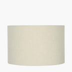 Pacific Lino 25cm Cream Self Lined Linen Drum Shade 36-261-10CR
